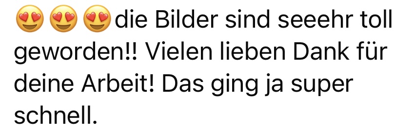 Rezension Hochzeitsfotografin